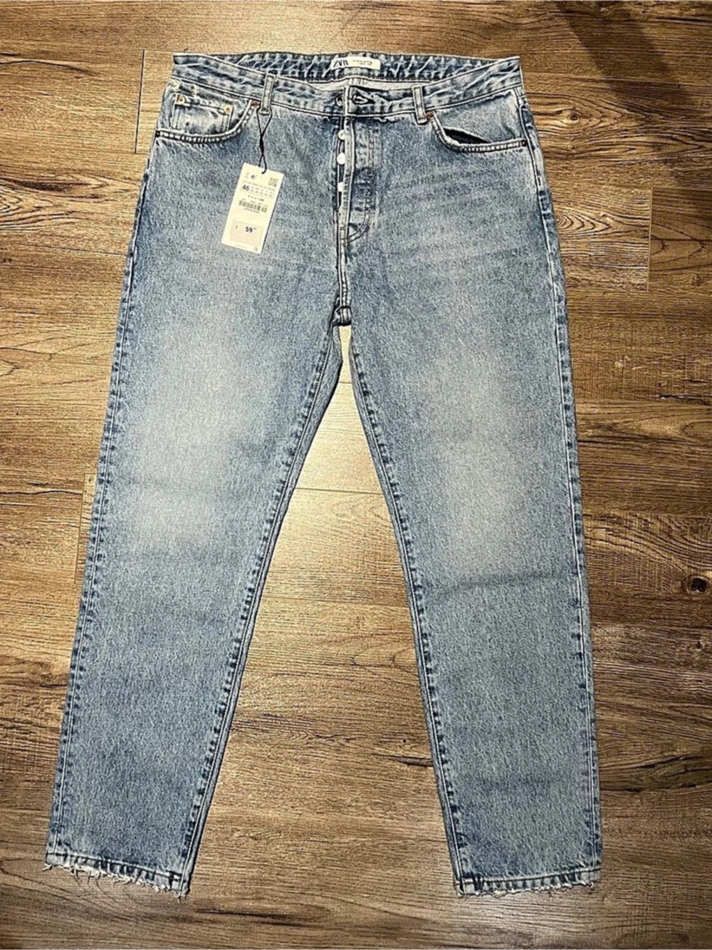 Zara Straight Leg Jeans in Blue NWT